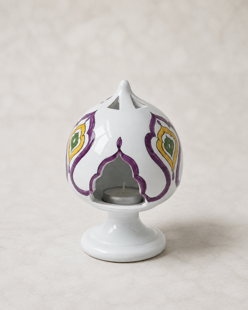 PORTACANDELA MARRAKECH SOPHIE MARIAGE | in ceramica vari colori | 15cm