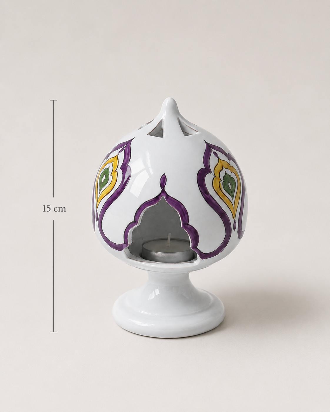 PORTACANDELA MARRAKECH SOPHIE MARIAGE | in ceramica vari colori | 15cm