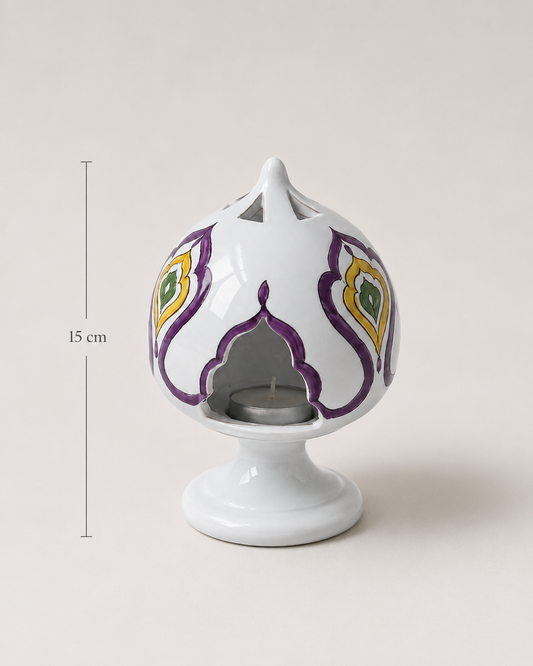 PORTACANDELA MARRAKECH SOPHIE MARIAGE | in ceramica vari colori | 15cm