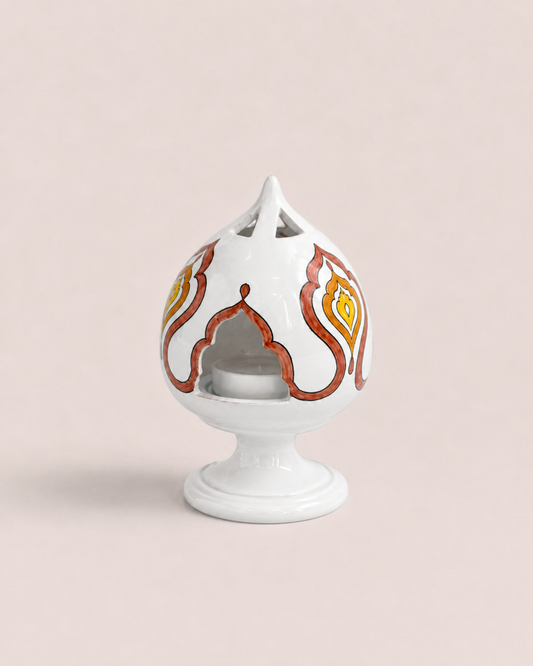 PORTACANDELA MARRAKECH SOPHIE MARIAGE | in ceramica vari colori | 15cm