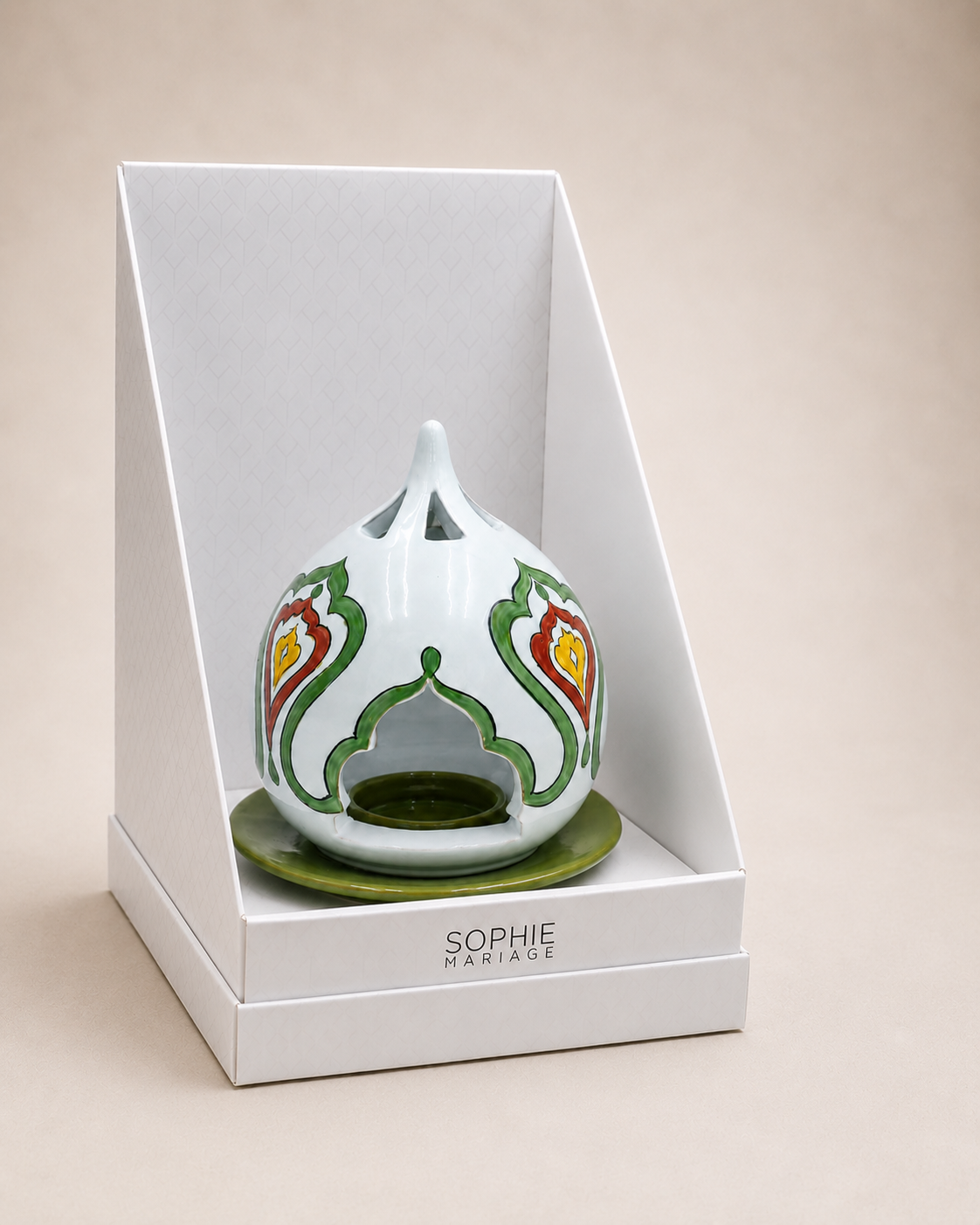 PORTACANDELA MARRAKECH SOPHIE MARIAGE | in ceramica vari colori | 12cm