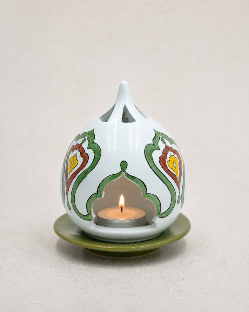 PORTACANDELA MARRAKECH SOPHIE MARIAGE | in ceramica vari colori | 12cm
