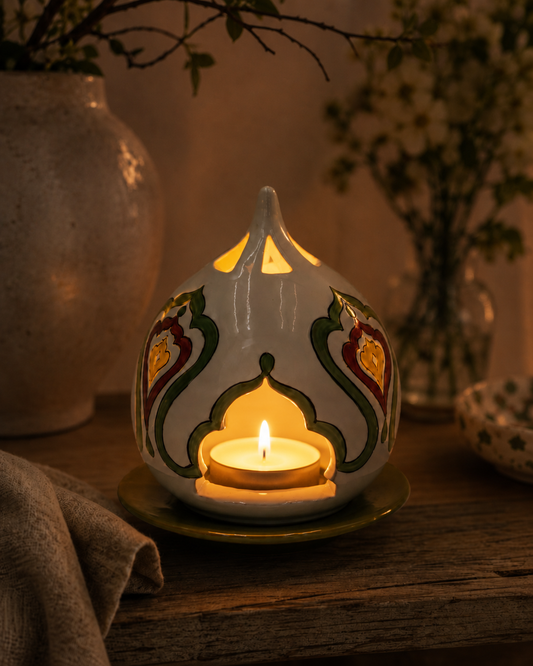 PORTACANDELA MARRAKECH SOPHIE MARIAGE | in ceramica vari colori | 12cm