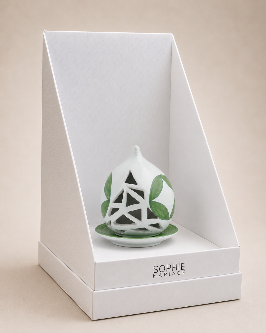 PORTACANDELA ZAGORA SOPHIE MARIAGE | in ceramica | 12cm