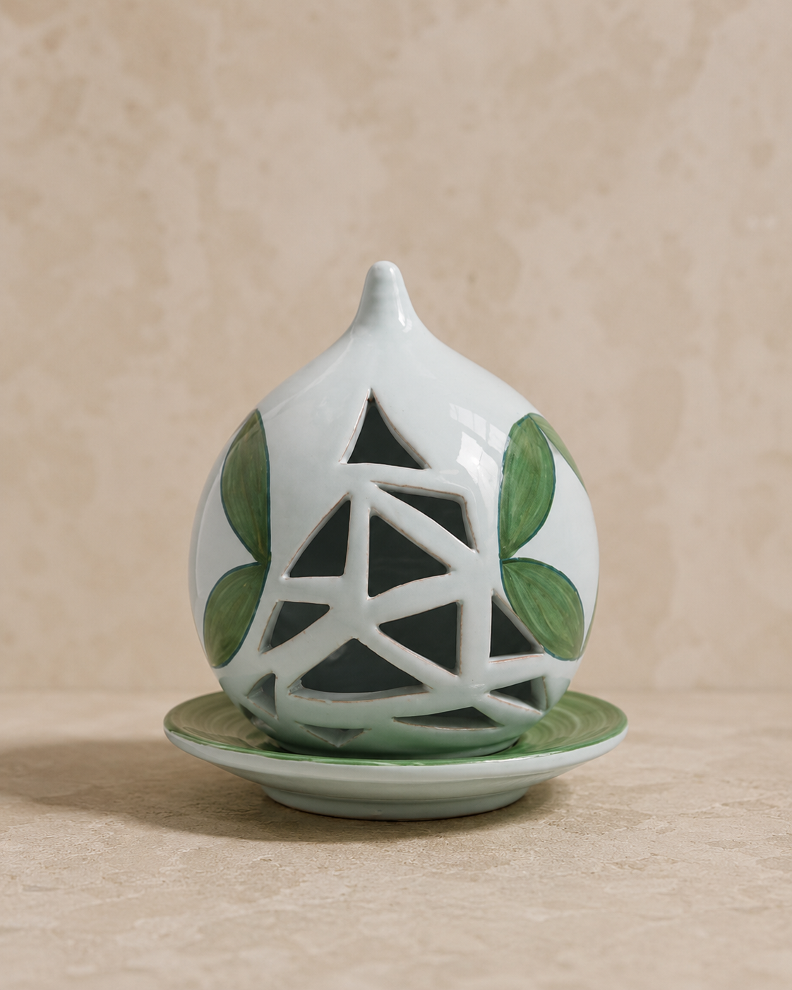 BOUGEOIR ZAGORA SOPHIE MARIAGE | en céramique | 12cm