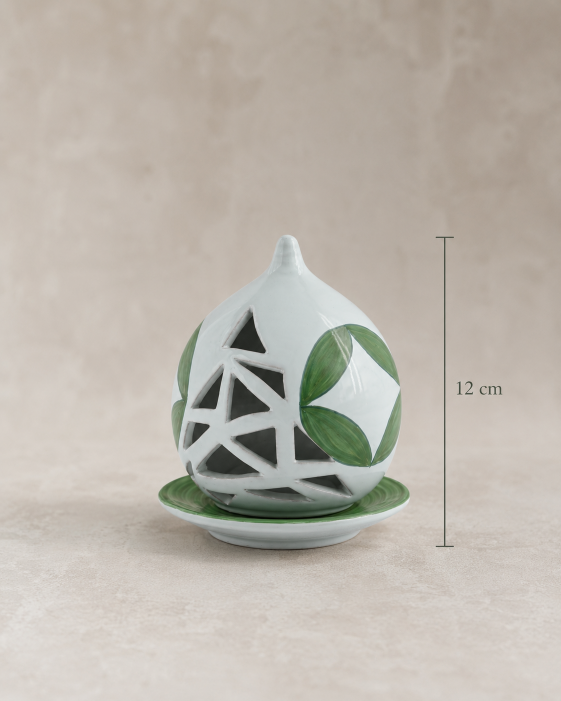 BOUGEOIR ZAGORA SOPHIE MARIAGE | en céramique | 12cm