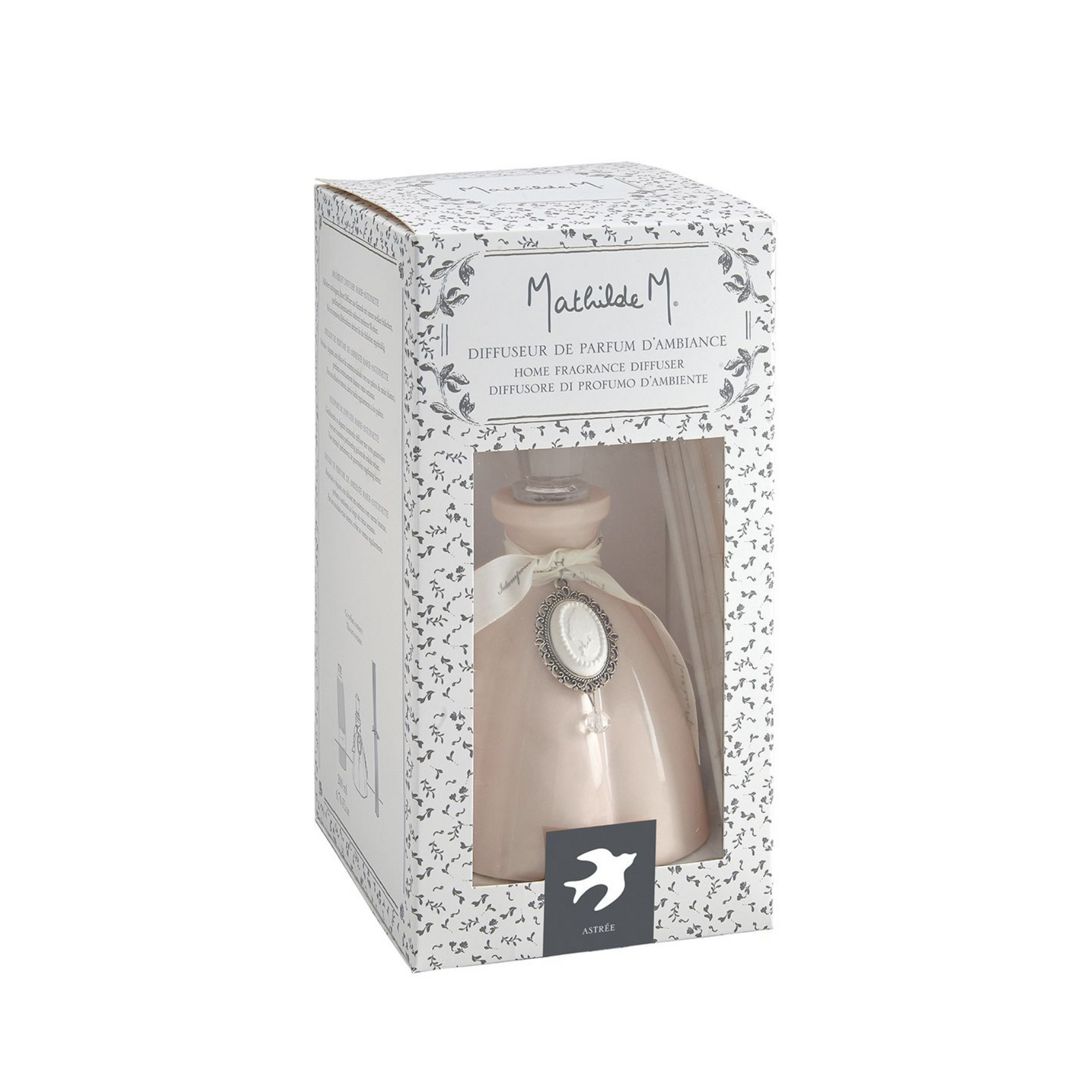 PROFUMATORE PER AMBIENTE MARQUISE ROSA MATHILDE M. - in ceramica con ciondolo - 200ml - foto 2 | Adele Chérie
