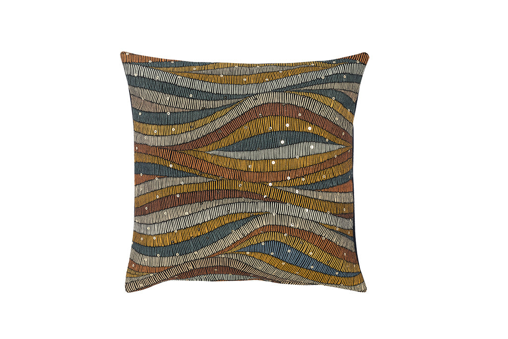 CUSCINO RAW ELEGANCE MAISON SUCRÉE - in cotone - 40x40cm - foto 5 | Adele Cherie
