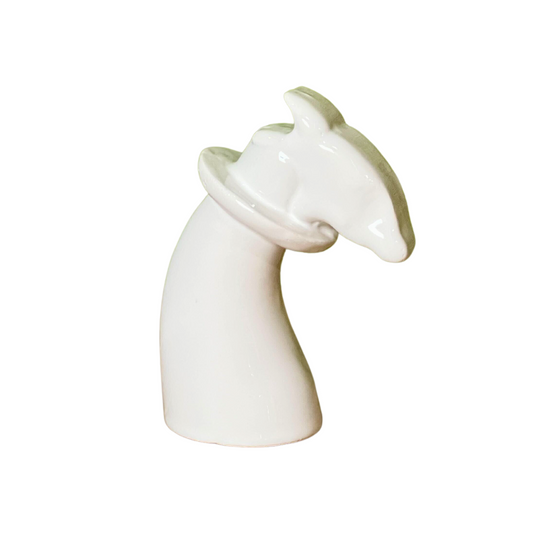 BETH | Scacco Cavallo in ceramica monocolore