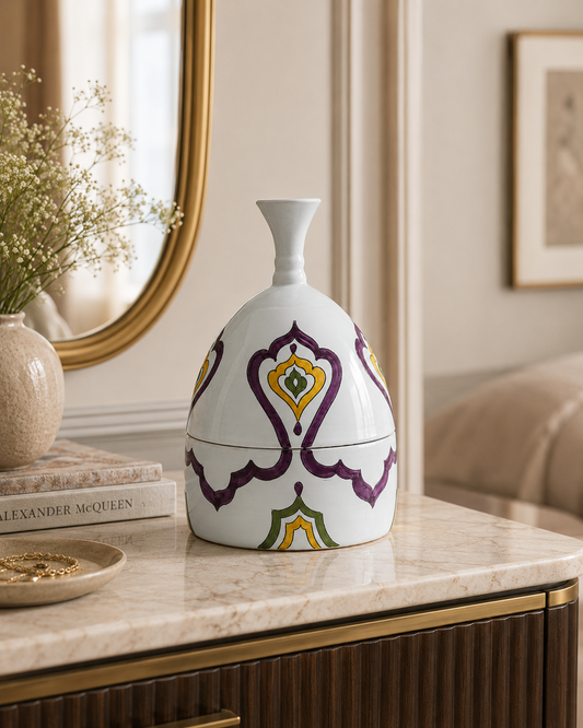 SCATOLA MARRAKECH SOPHIE MARIAGE | in ceramica vari colori | 22cm