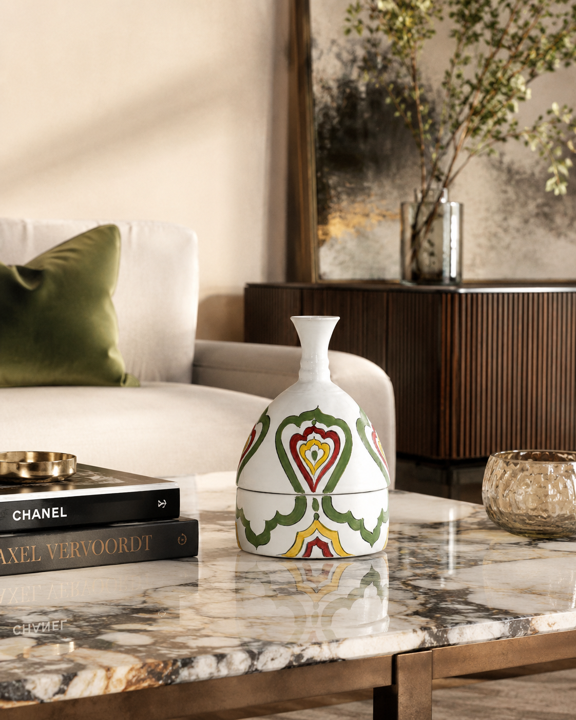 SCATOLA MARRAKECH SOPHIE MARIAGE | in ceramica vari colori | 22cm