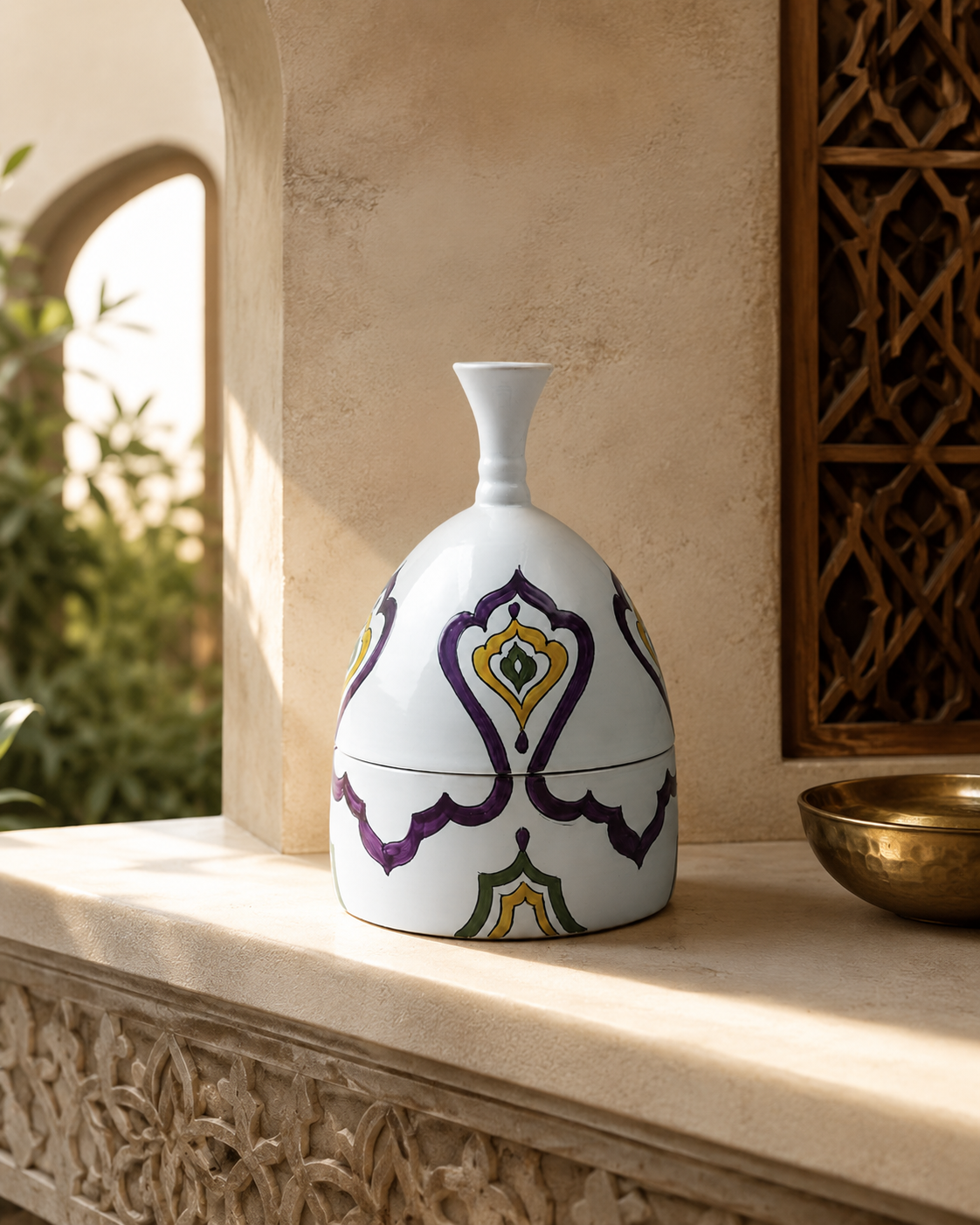 SCATOLA MARRAKECH SOPHIE MARIAGE | in ceramica vari colori | 22cm