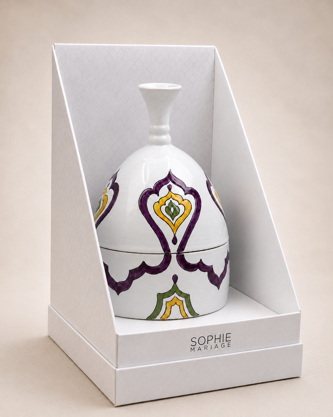 SCATOLA MARRAKECH SOPHIE MARIAGE | in ceramica vari colori | 22cm
