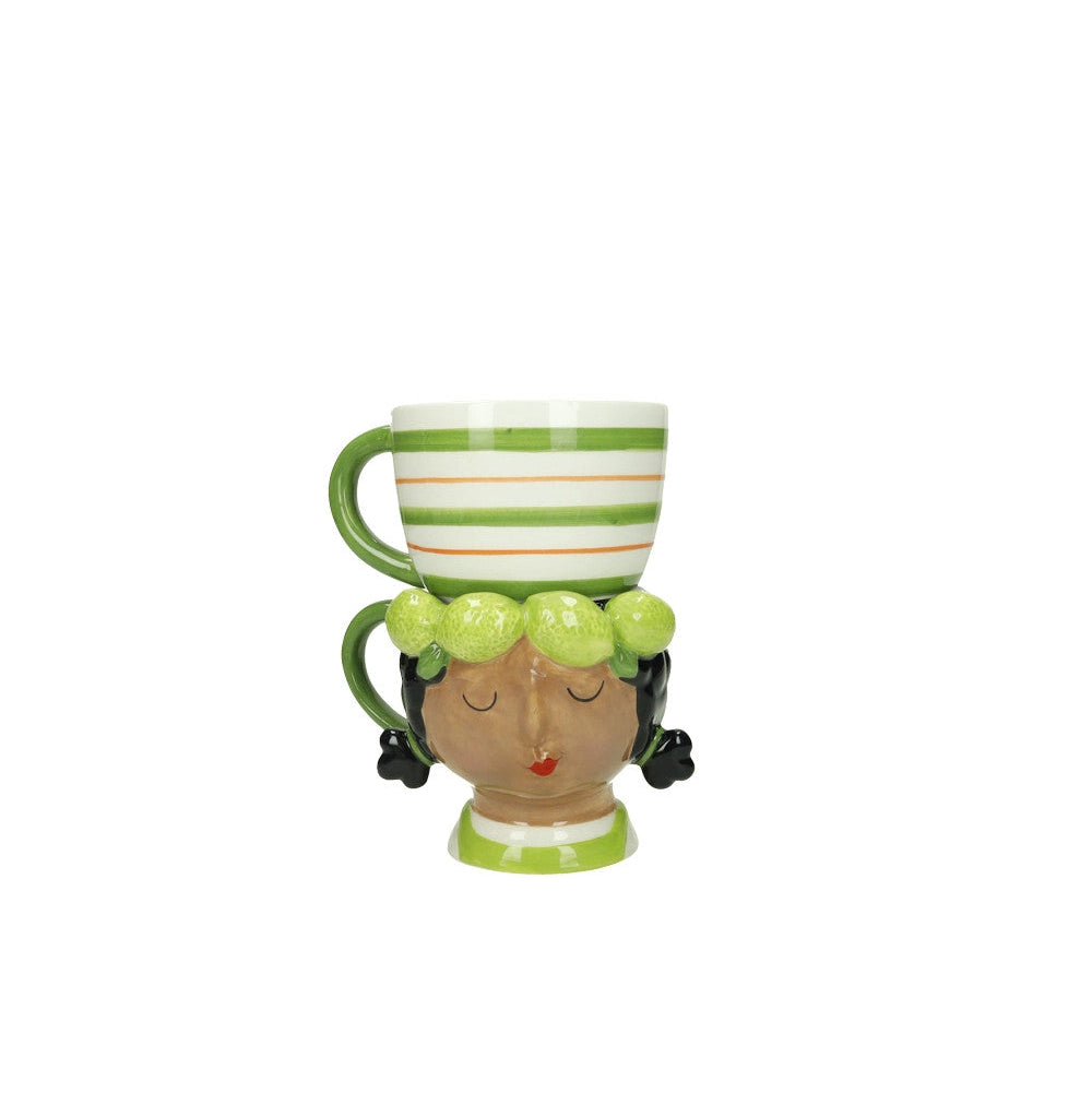 TAZZE DOUBLE LADY BRANDANI - in ceramica vari colori - foto 2 | Adele Chérie