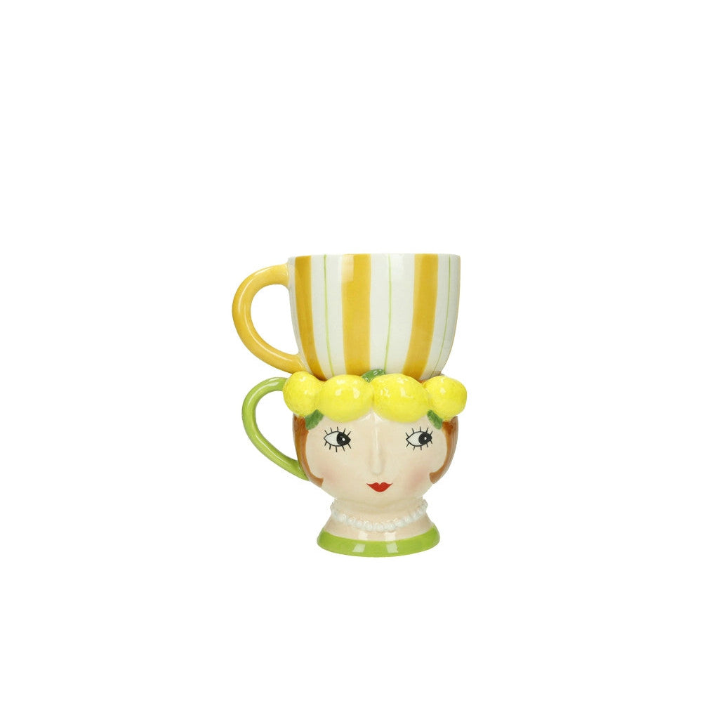 TAZZE DOUBLE LADY BRANDANI - in ceramica vari colori - foto 3 | Adele Chérie
