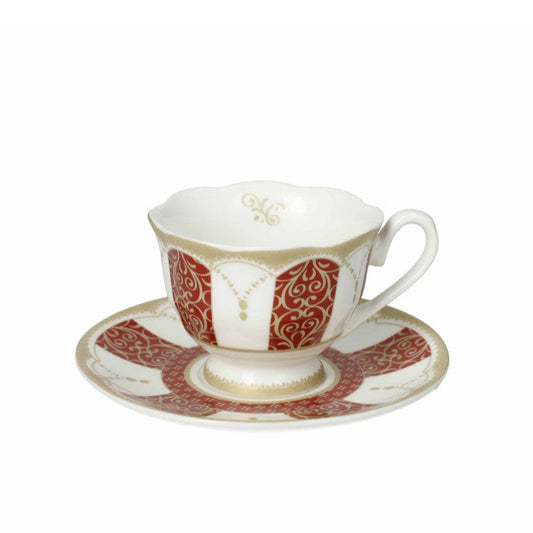 TAZZINE CAFFE' GOLDEN EYE BRANDANI | in New Bone China | 2pz