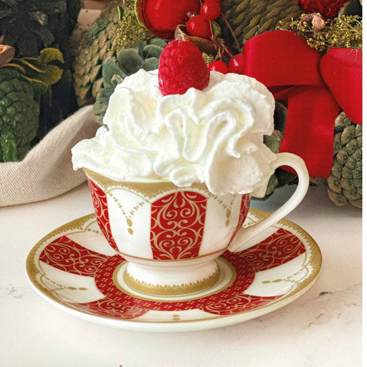 TAZZINE CAFFE' GOLDEN EYE BRANDANI | in New Bone China | 2pz