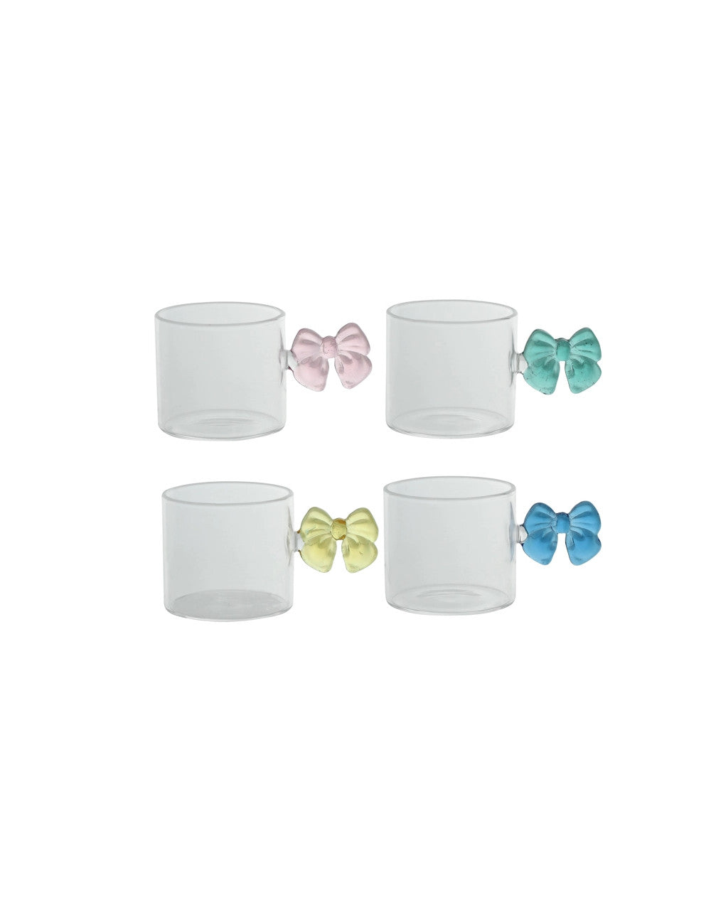 TAZZINE FIOCCO BRANDANI | in vetro | 4pz
