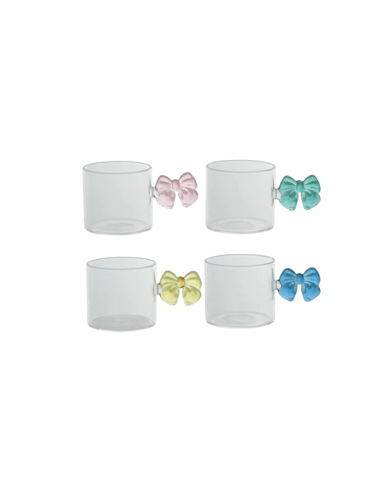 TAZZINE FIOCCO BRANDANI | in vetro | 4pz