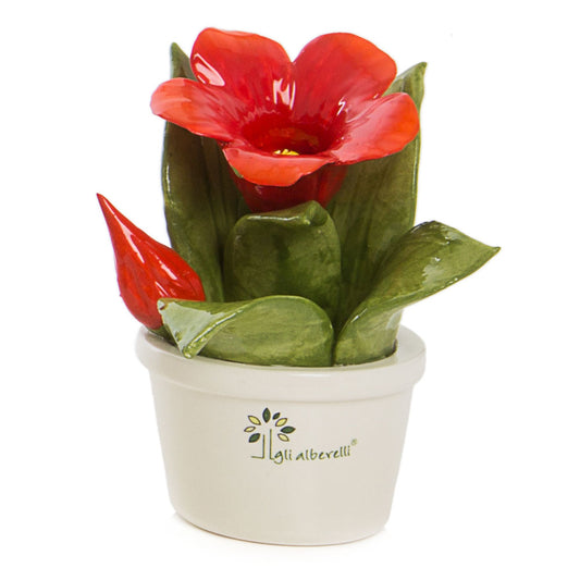 PROFUMOTTA IBISCUS GLI ALBERELLI | in ceramica di Capodimonte | Ø12x14cm - | Adele Chérie - articoli da regalo e bomboniere