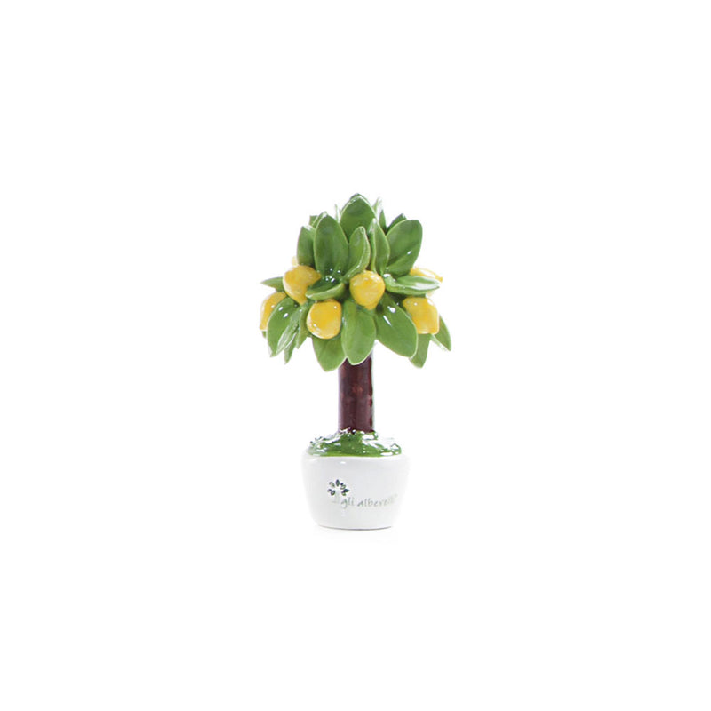 ALBERO MIGNON LIMONE GLI ALBERELLI | in ceramica di Capodimonte | Ø7x11cm - | Adele Chérie - articoli da regalo e bomboniere