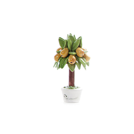 ALBERO MIGNON ULIVO GLI ALBERELLI | in ceramica di Capodimonte | Ø7x11cm - | Adele Chérie - articoli da regalo e bomboniere