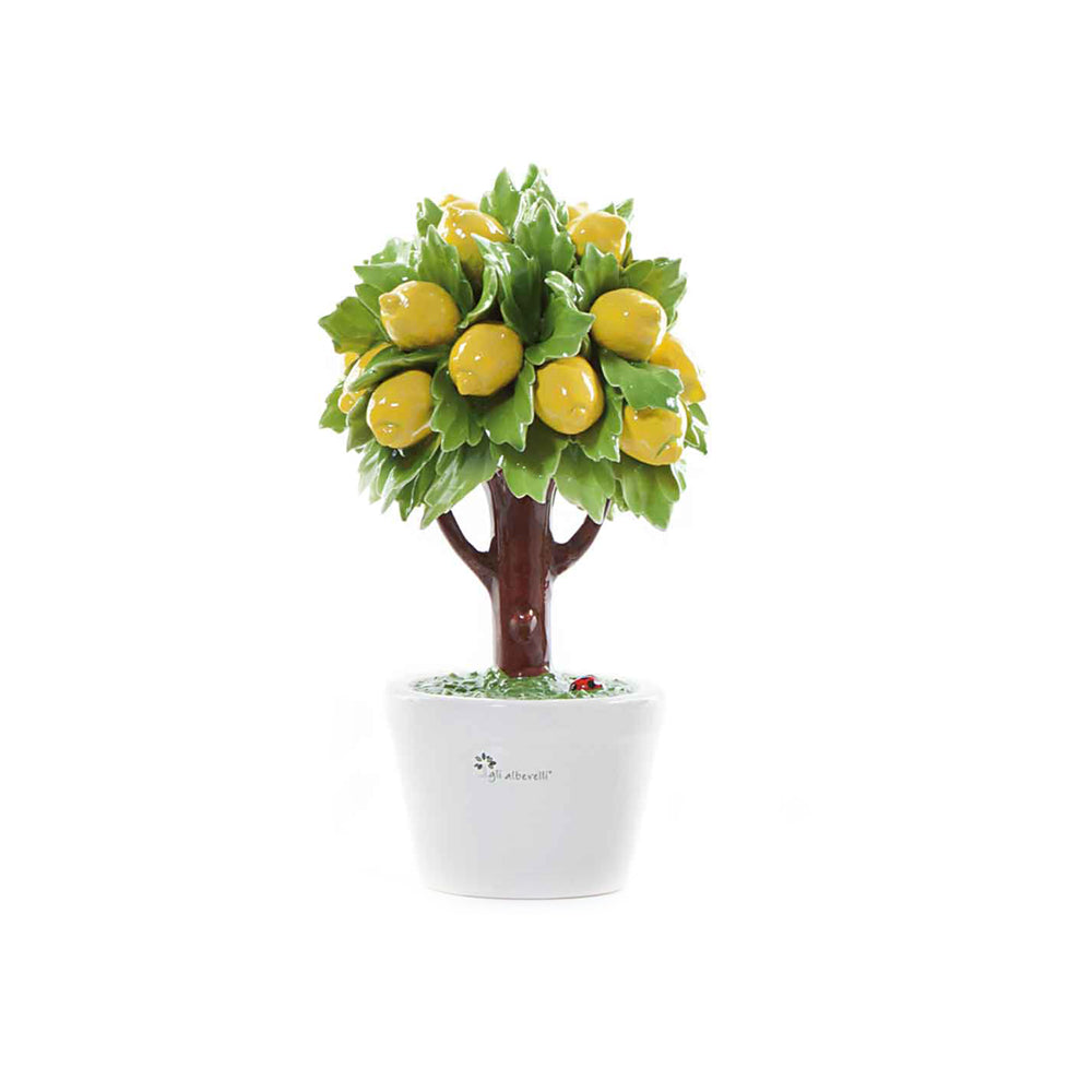 ALBERO LIMONE GLI ALBERELLI | in ceramica di Capodimonte | varie misure - Ø14x21cm | Adele Chérie - articoli da regalo e bomboniere