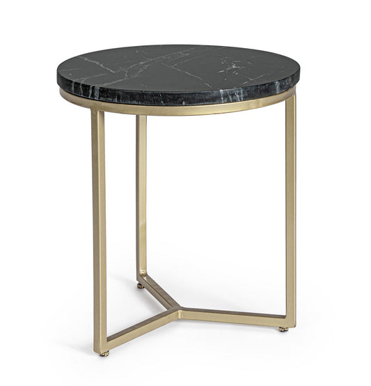 TAVOLINO PRESCOTT | finitura oro piano marmo | Ø37,5cm - | Adele Chérie - articoli da regalo e bomboniere