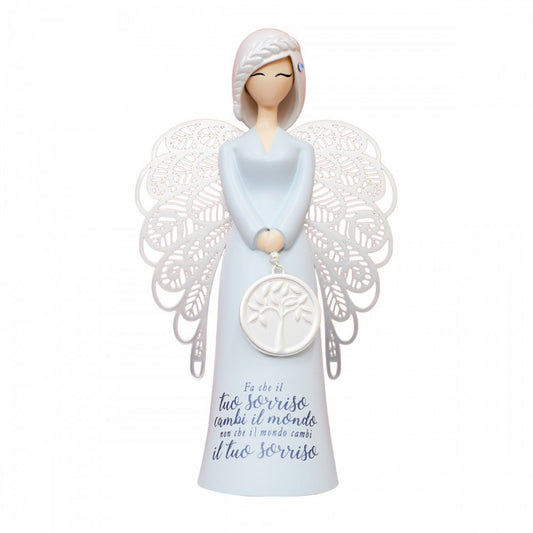 ANGELO IL TUO SORRISO CAMBI IL MONDO | you are an angel | 17,5cm - | Adele Chérie - articoli da regalo e bomboniere