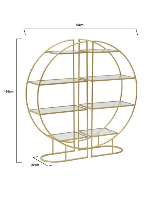 CONSOLLE SHELF | in metallo oro | 120x55cm - | Adele Chérie - articoli da regalo e bomboniere