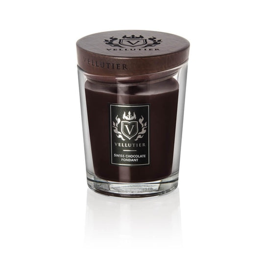 CANDELA SWISSE CHOCOLATE FONDANT VELLUTIER | in vaso di vetro | varie misure