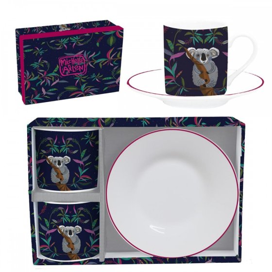 SET TAZZE KOALA ALLEN DESIGNS - in ceramica - 2pz | Adele Cherie