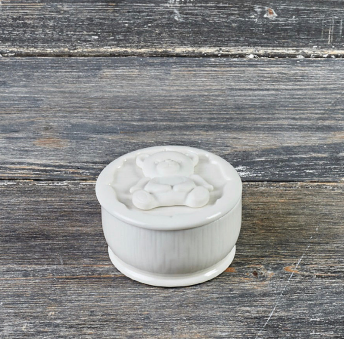 SCATOLA ENFANT | in ceramica | Ø8cm - bianco / bomboniere | Adele Chérie - articoli da regalo e bomboniere