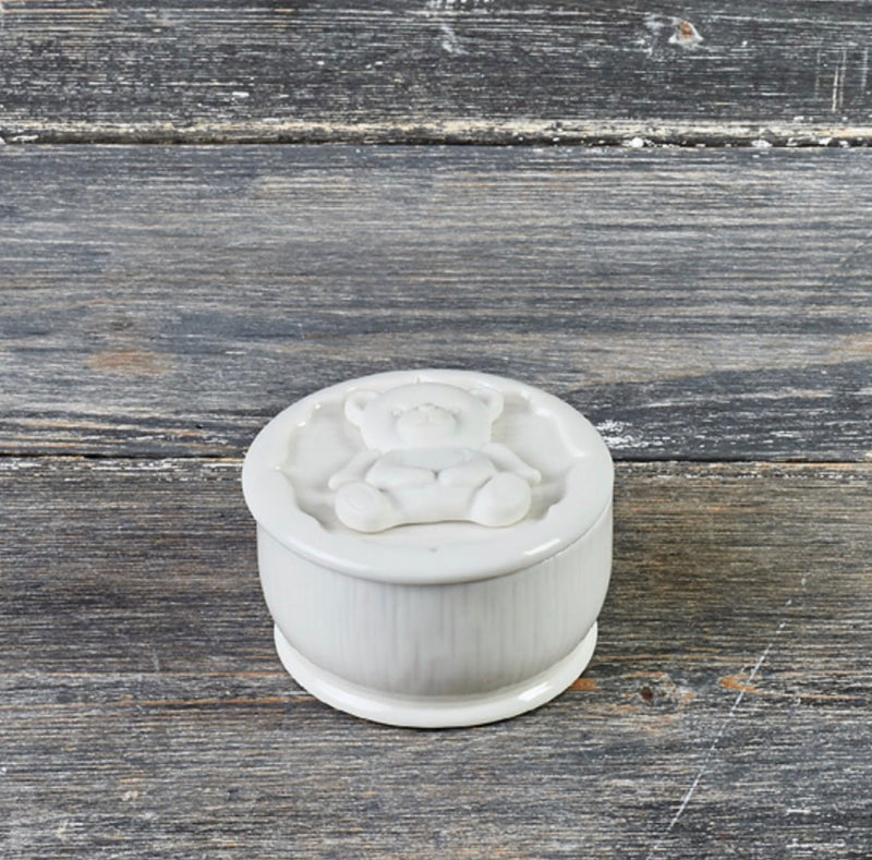 SCATOLA ENFANT | in ceramica | Ø8cm - azzurro / bomboniere | Adele Chérie - articoli da regalo e bomboniere