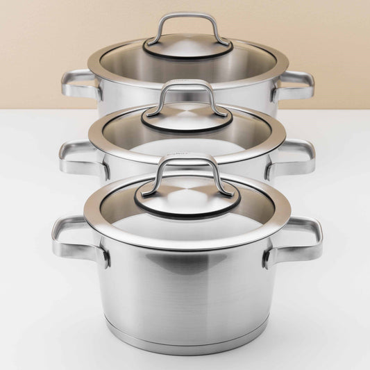 PENTOLA CON COPERCHIO MANHATTAN | in acciaio inox | Ø28cm - | Adele Chérie - articoli da regalo e bomboniere