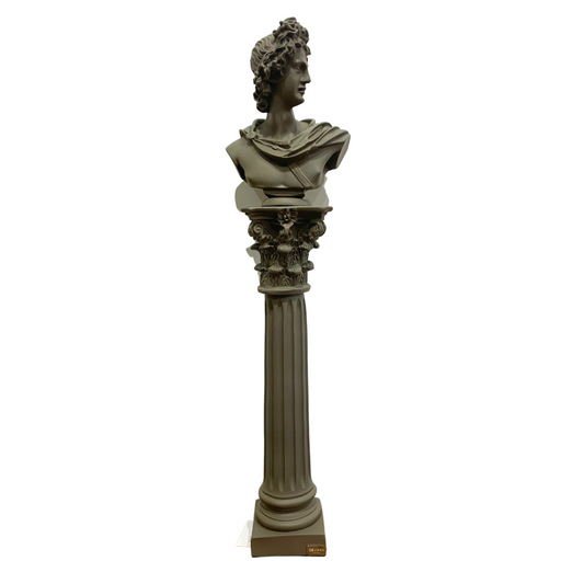 COLONNA CORINZIA APOLLO FANGO CHIARAELA | in resina | 7x39cm