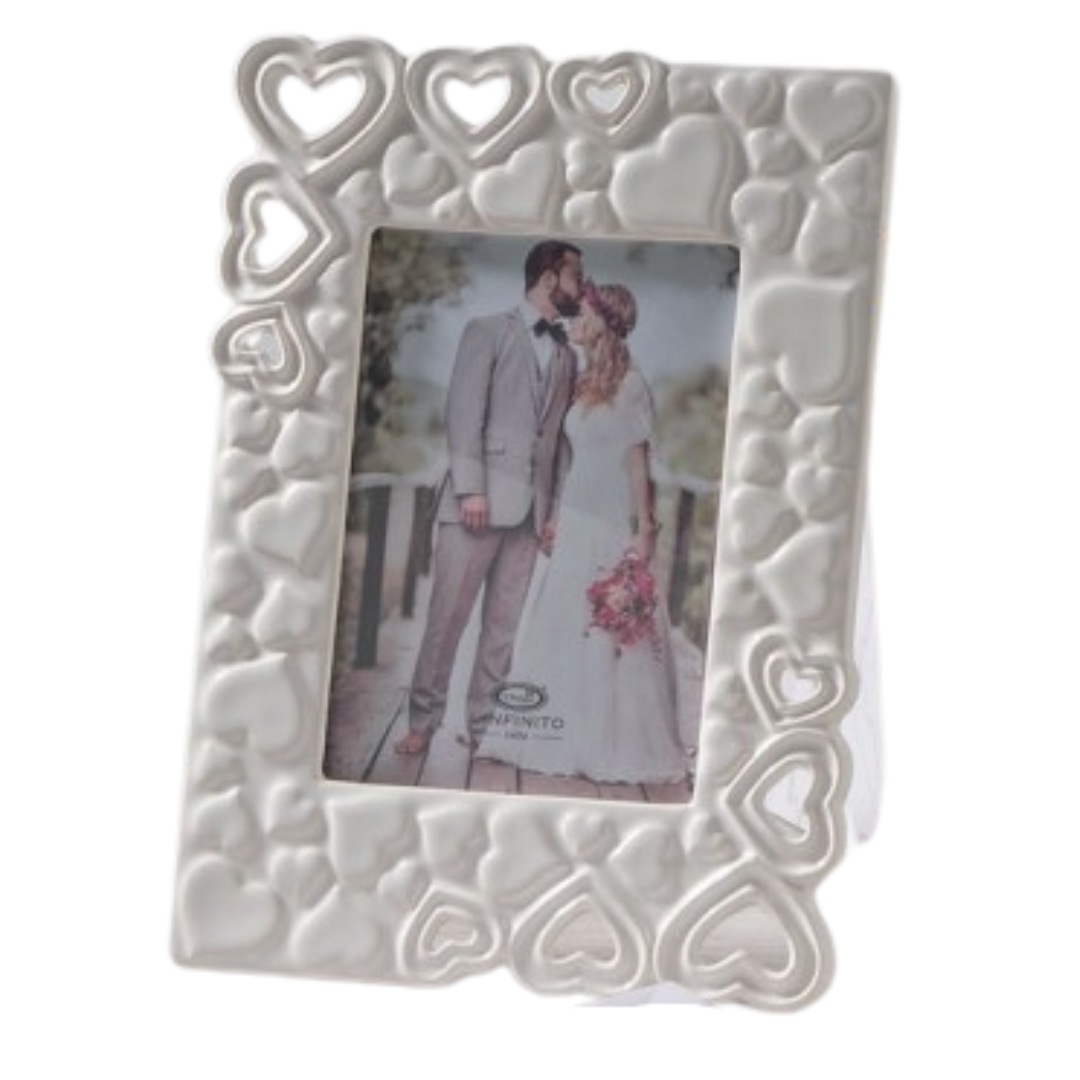 CORNICE CUORE L'INFINITO BOMBONIERE - in porcellana - 20x28cm | Adele Chérie