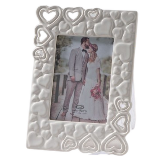 CORNICE CUORE L'INFINITO BOMBONIERE - in porcellana - 20x28cm | Adele Chérie