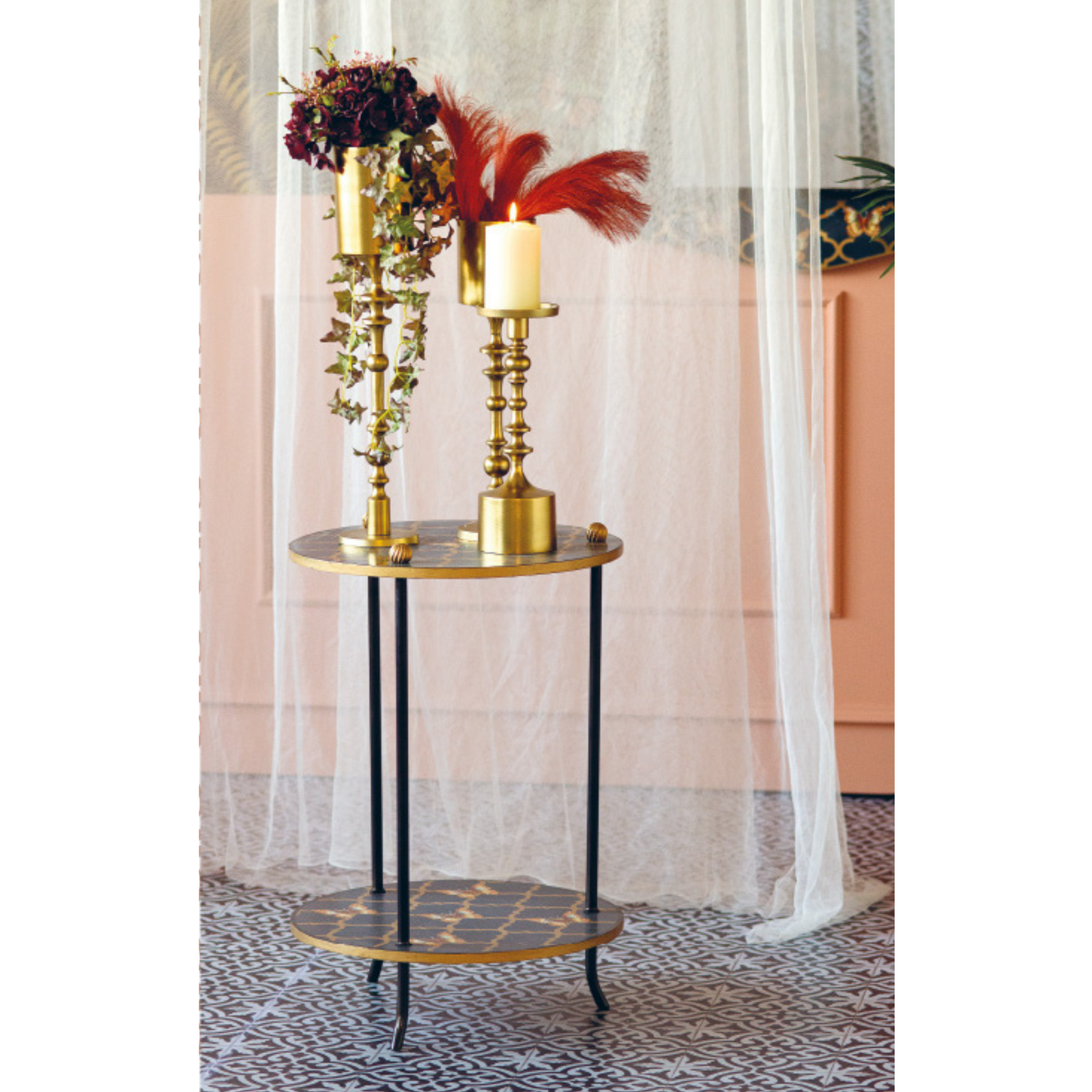CANDELIERE REVERSIBILE BRUCO - in alluminio oro - varie misure - foto 3 | Adele Chérie