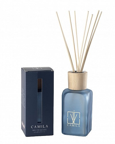 PROFUMATORE HYPNOTIC INTO THE WOODS | in bottiglia di vetro blu avio | 500ml - | Adele Chérie - articoli da regalo e bomboniere