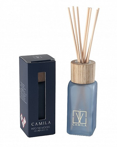 PROFUMATORE HYPNOTIC INTO THE WOODS | in bottiglia di vetro blu avio | 100ml - | Adele Chérie - articoli da regalo e bomboniere