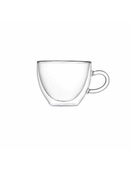 TAZZA CAPPUCCINO DOUBLE WALL | in vetro | 2pz - | Adele Chérie - articoli da regalo e bomboniere