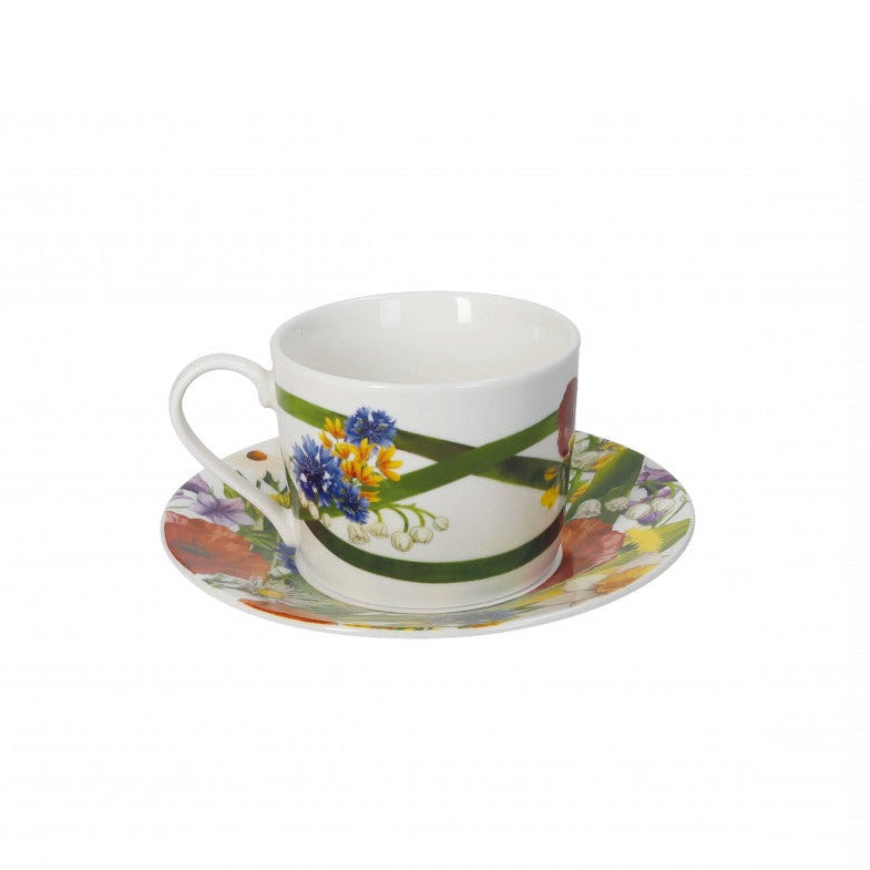 TAZZE THE' FIORI DI CAMPO BRANDANI - in New Bone China - 2pz | Adele Chérie