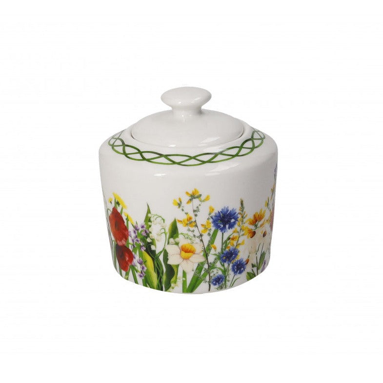 ZUCCHERIERA FIORI DI CAMPO BRANDANI - in New Bone China - Ø10x10cm | Adele Cherie